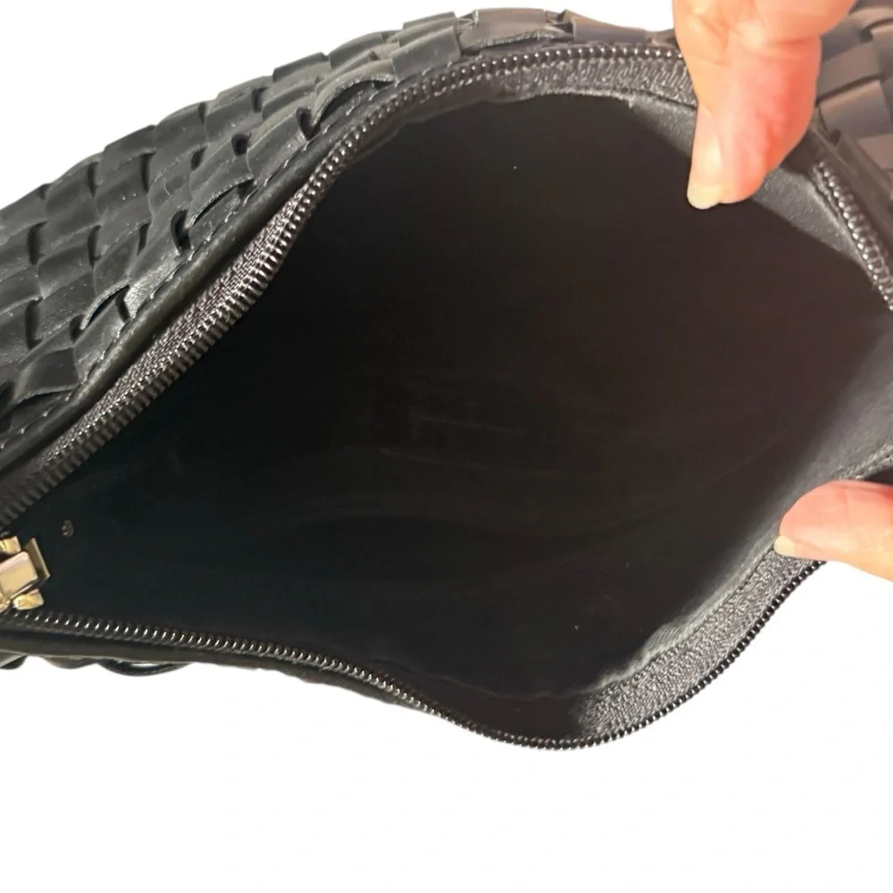 Nine West Black Textured Shoulder Bag - Picture 3 of 3